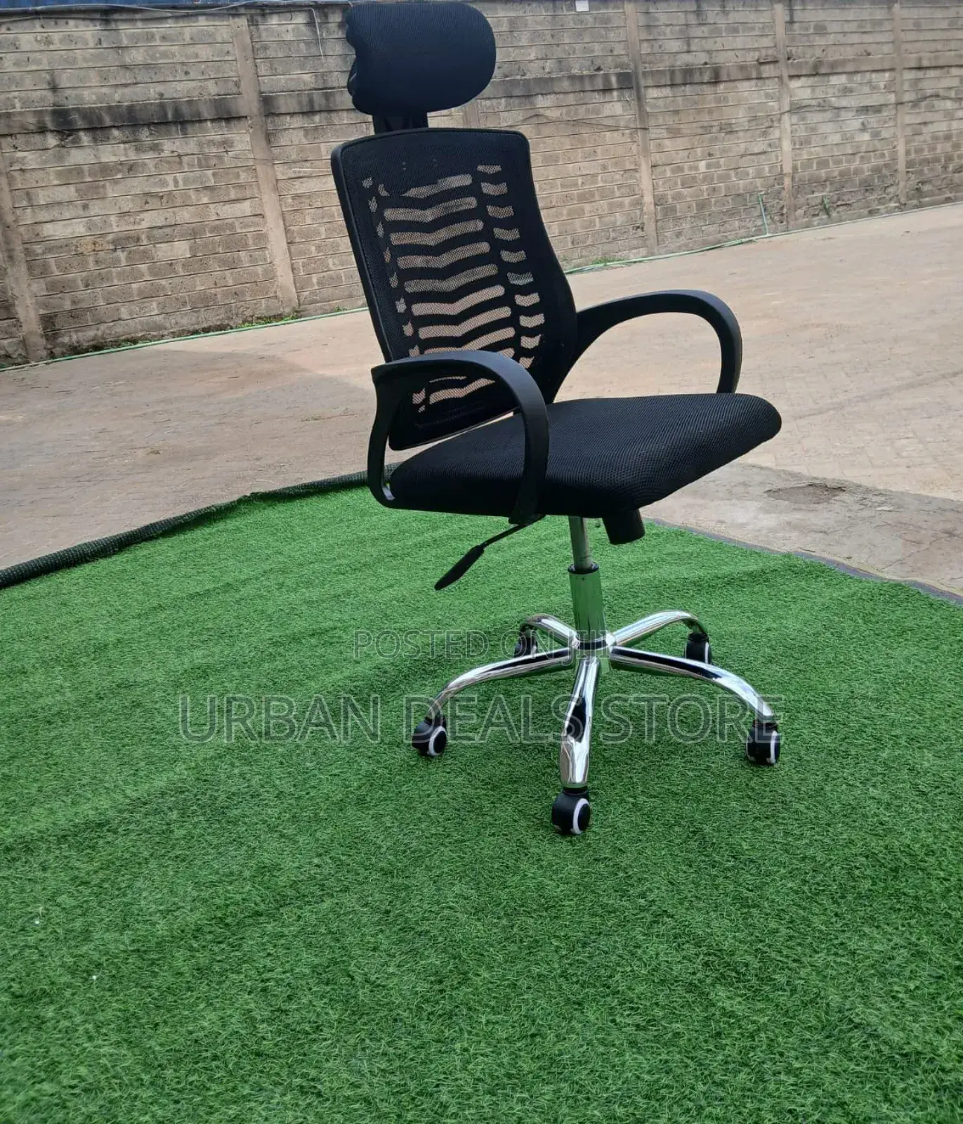 Secretarial Office Chair With Headrest