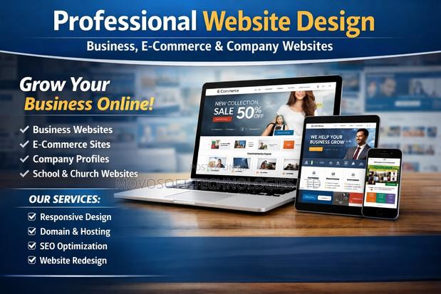 Professional Website Design – Business, E-Commerce Company Websites - main view