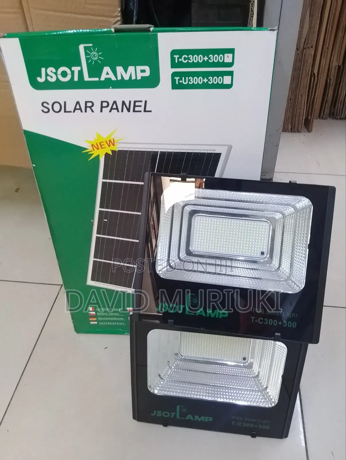 Heavy Duty 600w (300+300w) Solar Security Flood Light.