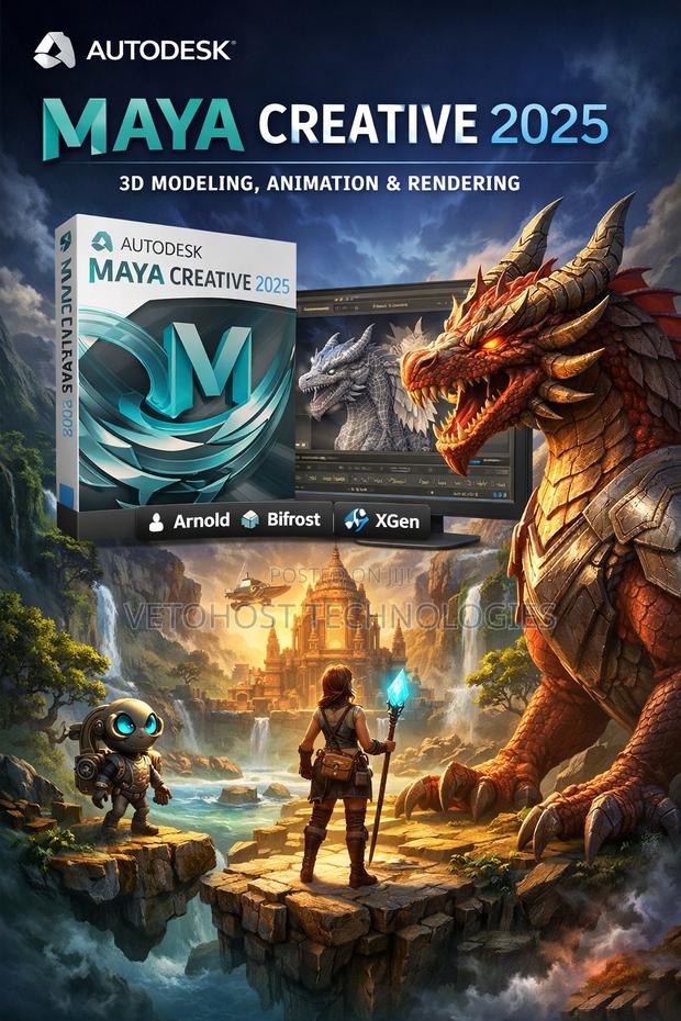 Autodesk Maya Creative 2025 – 3d Modeling Animation Suite - main view