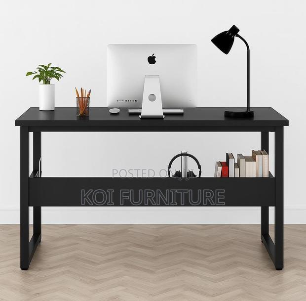 Office Table : Tribesigns Black Computer Office Desk - thumbnail 4