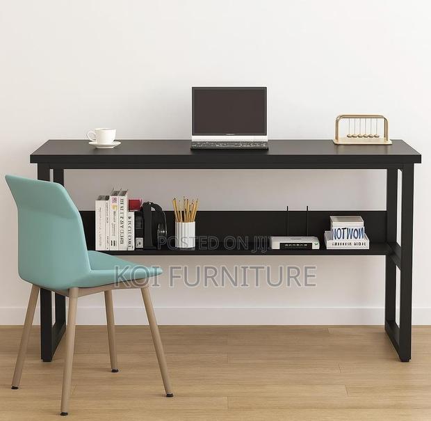 Office Table : Tribesigns Black Computer Office Desk - thumbnail 5