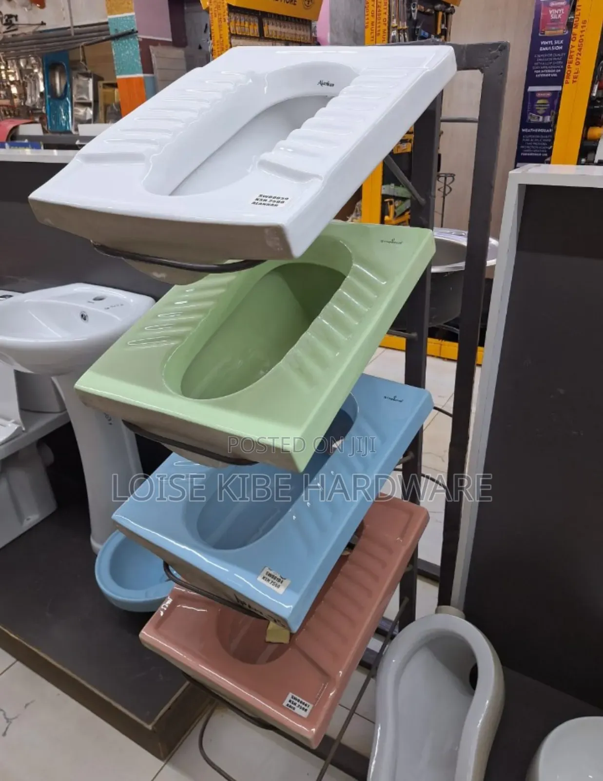 Coloured Step Asian Toilet Available
