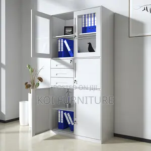 Office Cabinet : Metal Filing Cabinet With Multi-Compartment Design