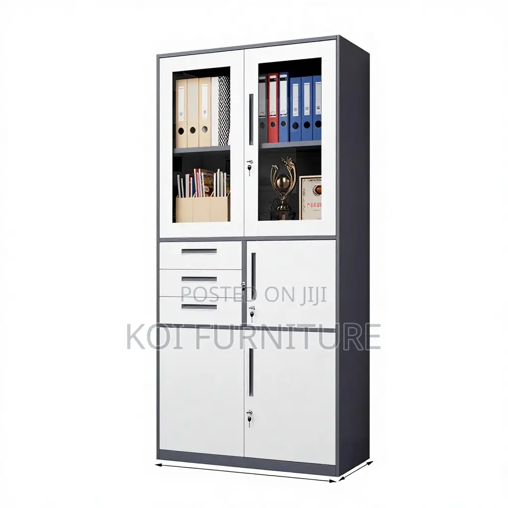 Office Cabinet : Metal Filing Cabinet With Multi-Compartment Design