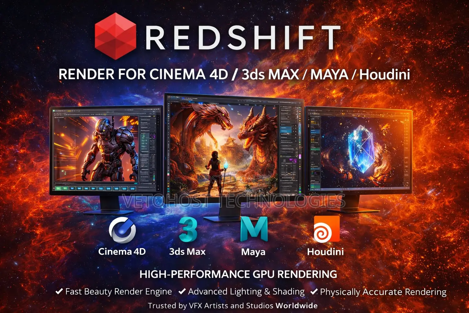 Redshift Render for Cinema 4d / 3ds Max / Maya / Houdini
