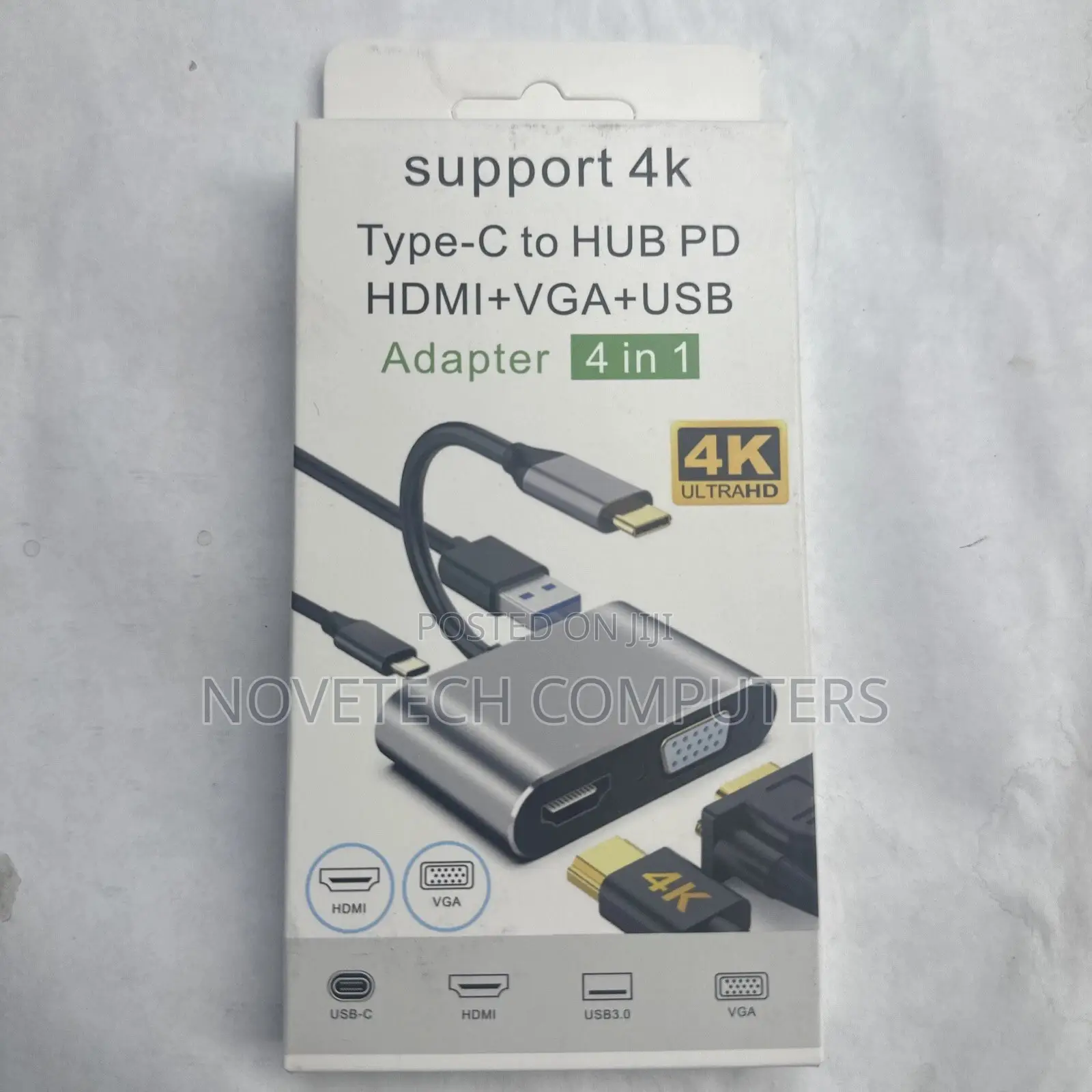 4 In 1 Usb C To Hdmi 4k Vga Usb 3.0 Type C To Vga Hdmi Converter