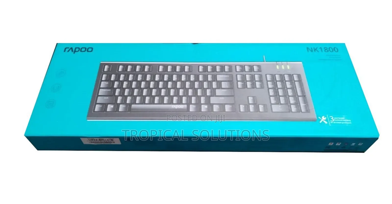 Rapoo Spill Resistance Wired Usb Keyboard Nk1800