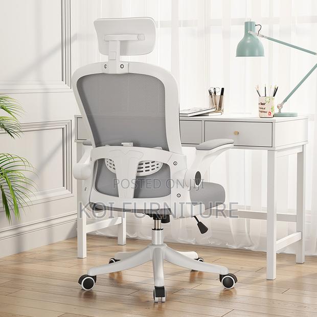 Office Chair : Ergonomic Office Chair With Adjustable Lumbar Support - thumbnail 3
