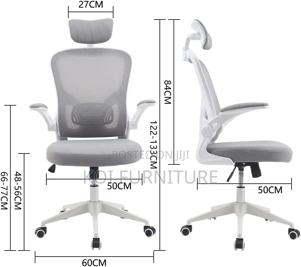 Office Chair : Ergonomic Office Chair With Adjustable Lumbar Support