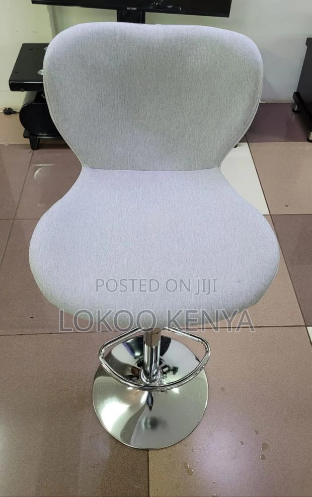 Stool; High Swivel Adjusting Counter Gray Barstool. - thumbnail 13