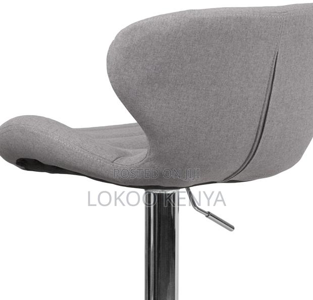 Stool; High Swivel Adjusting Counter Gray Barstool. - thumbnail 14