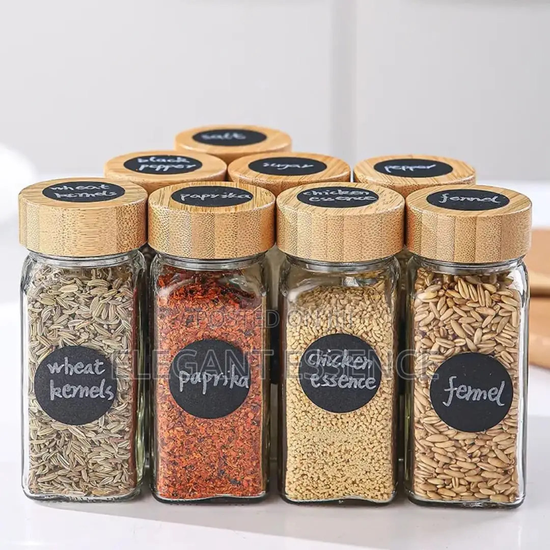 29pcs Set Storage Spice Jars With Bamboo Lid