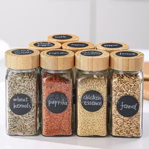 29pcs Set Storage Spice Jars With Bamboo Lid