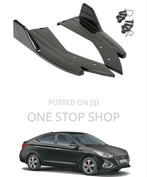 Black Rear Side Lip Unique Design in Pair