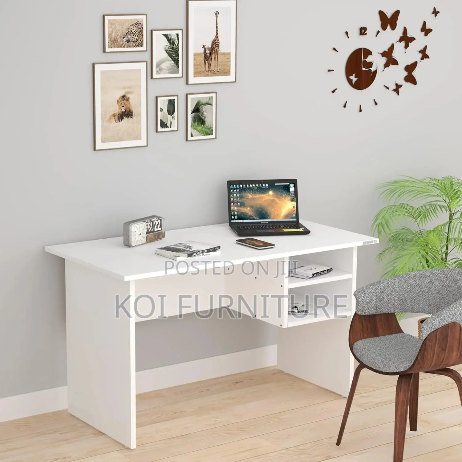 Office Desk : Modern 1 Metre Home Office Desk