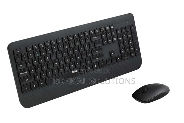Rapoo Wireless Keyboard Mouse X3500 - Black - thumbnail 2