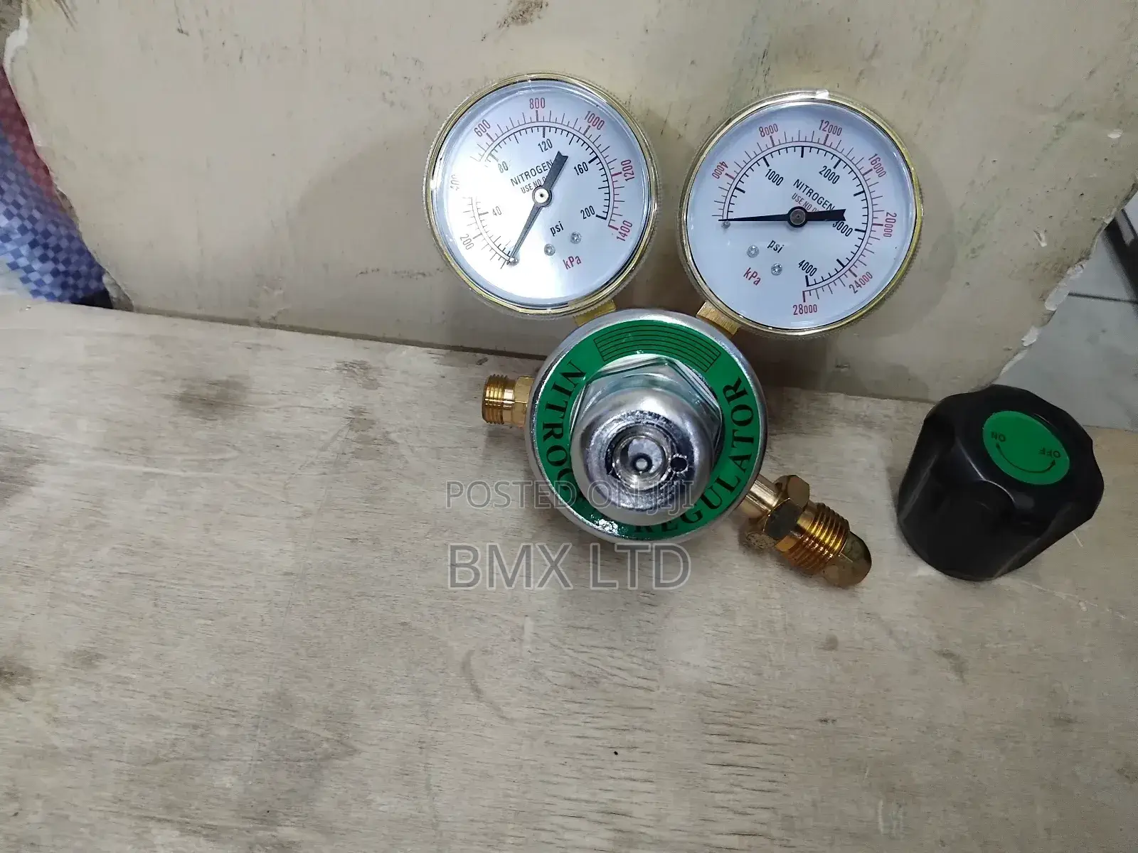 Dual Gauge Nitrogen Gas Cylinder Regulator Heavy Duty