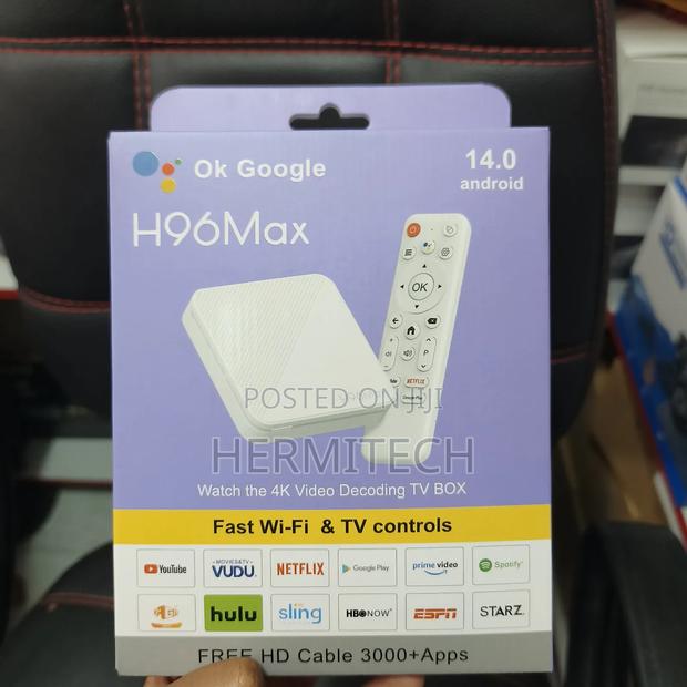 H96max Decoding Tv Box Fast Wifi and Tv Controls - main view