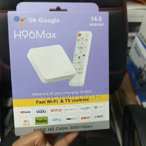 H96max Decoding Tv Box Fast Wifi and Tv Controls