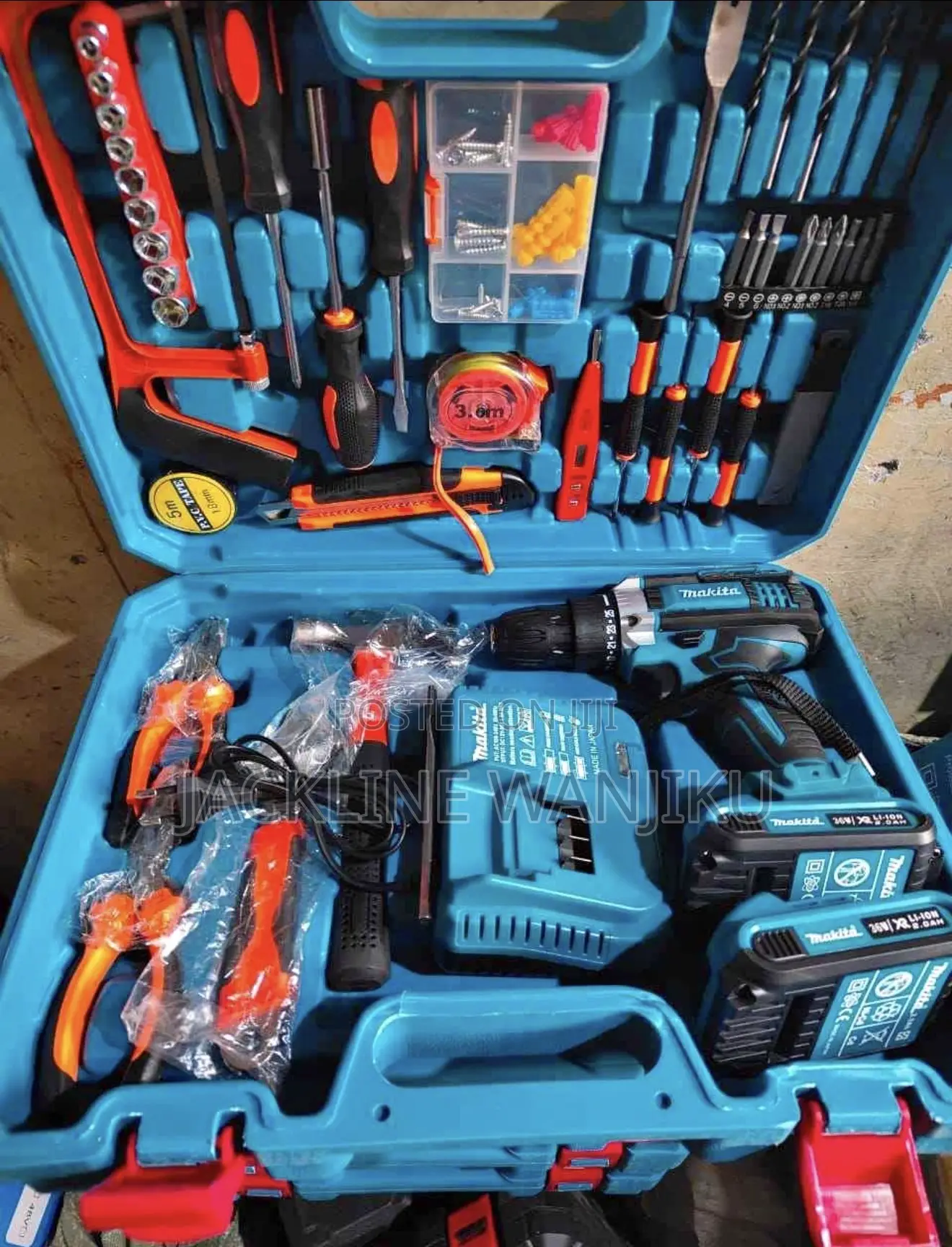 Makita Cordless Drill Set 36v/ Rechargeable Drill Makita/ Makita Drill