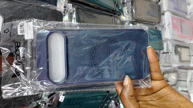 Aioria Google Pixel 9 Pro Silicone Plus Leather Magsafe Cover -Blue - thumbnail 3