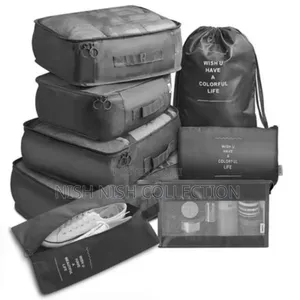 8pcs Luggage Travel Organizers for Suitcase With Toiletry Case