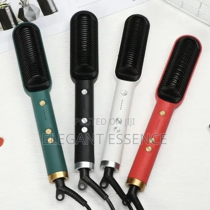 Electric Hair Straightening Comb With Temperature Controlfast Heating