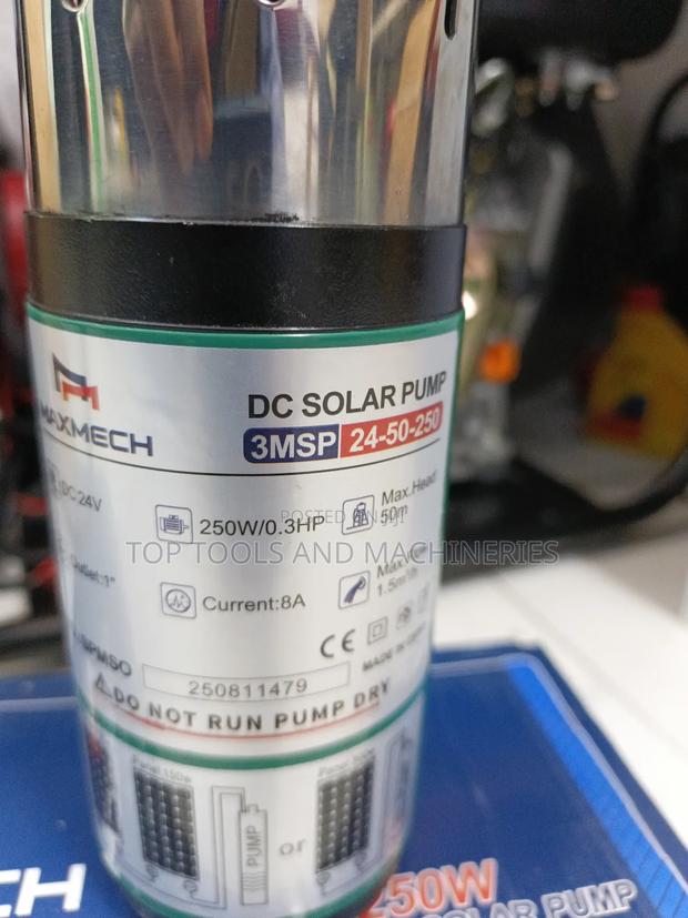 250 Watts 24 Volts 50 MTRS Dc Solar Submersible Pump Maxmech - thumbnail 3