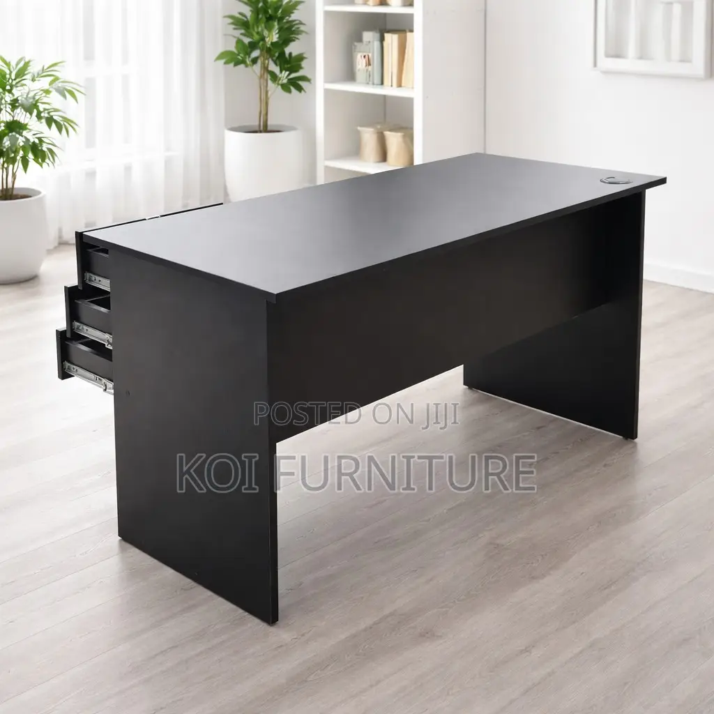 Office Desk : 90cm Office Study Desk With 3 Drawers,