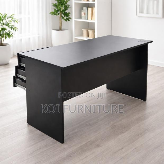 Office Desk : 90cm Office Study Desk With 3 Drawers, - thumbnail 3