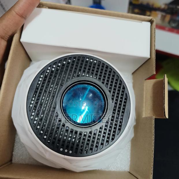 White Mini Projector With Inbuilt Speakers Wifi Smart - main view