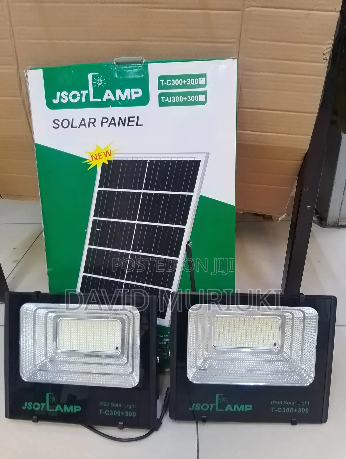 Ip66 Waterproof Solar Flood Light 300+300w.