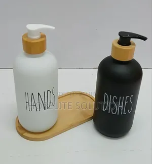 Hands and Dishes Dispenser Set With Stand