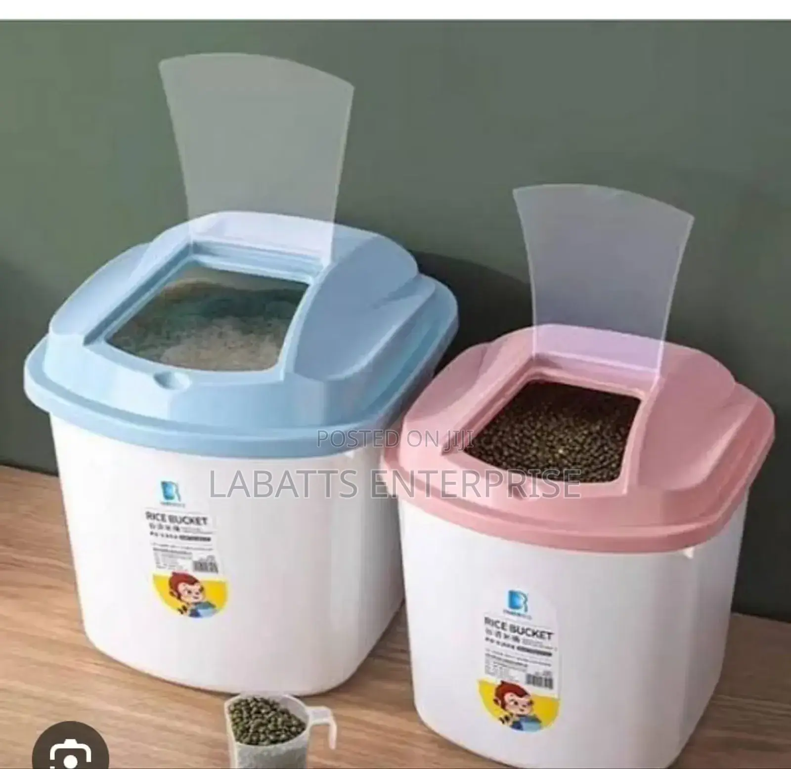 Rice Bucket Available in Blue