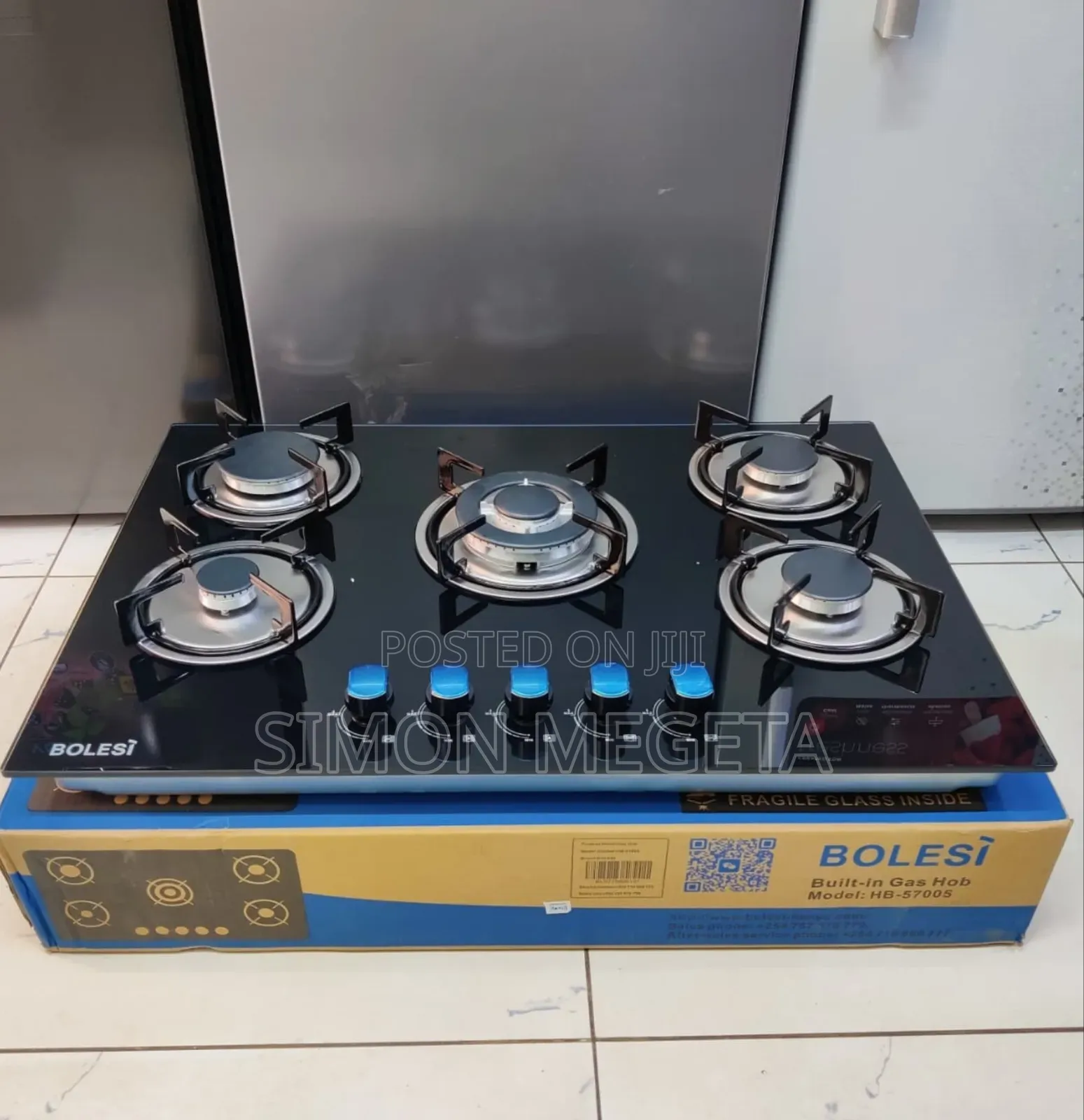 *Bolesi Built in Kitchen Hob 90cm 5gas Burner