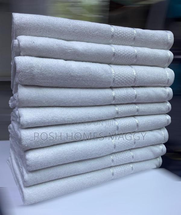 White Medium Towels - main view