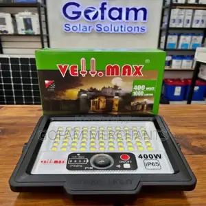 Velmax 400watts Solar Flood Light With Motion Sensor