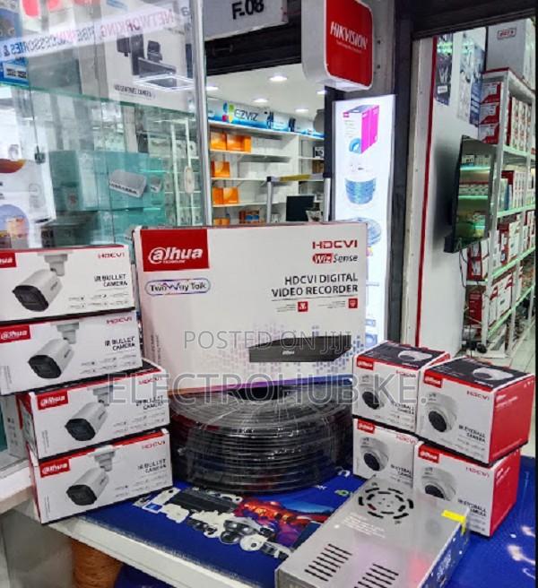 Full Set Eight 8 Cctv Dahua Dvr With 8 Cctv Cameras