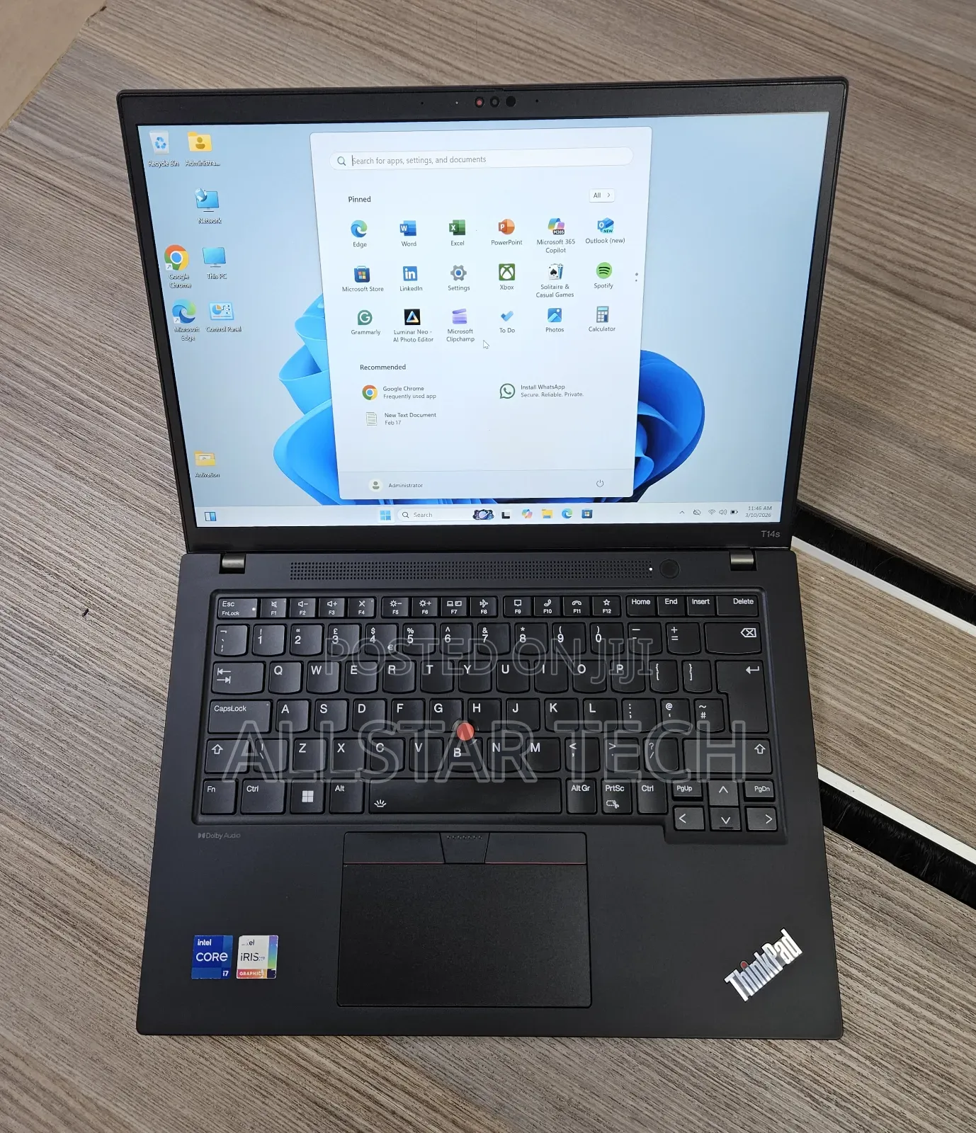 Laptop Lenovo ThinkPad T14s G4 16GB Intel Core i7 SSD 512GB