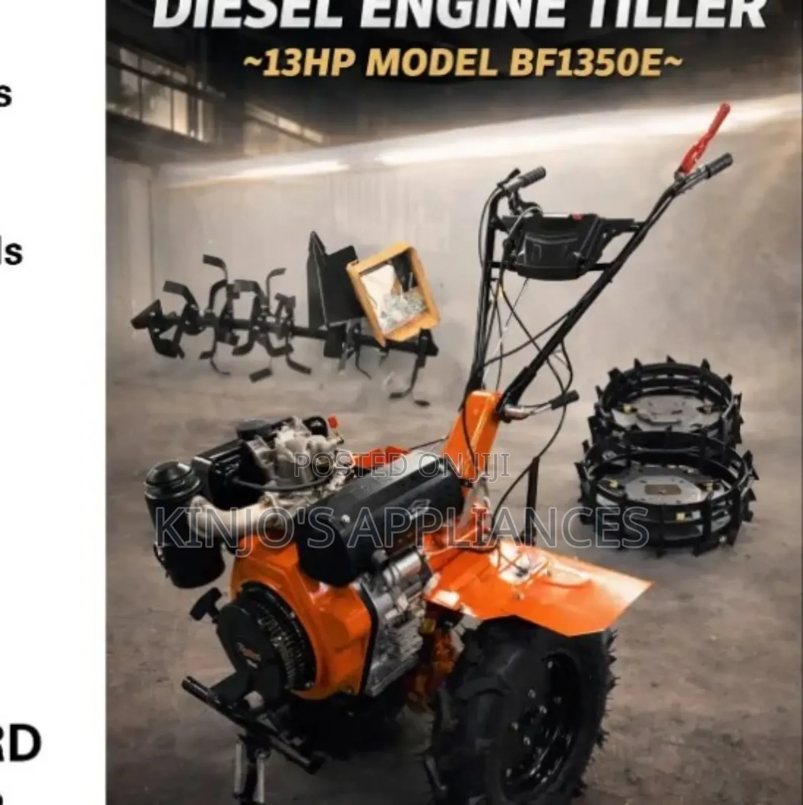 Benford Diesel Engine Tiller 13hp Bf1350e