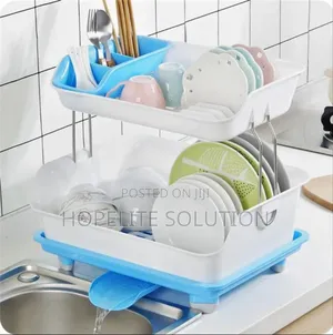 2 Tier Plastic Dish Rack