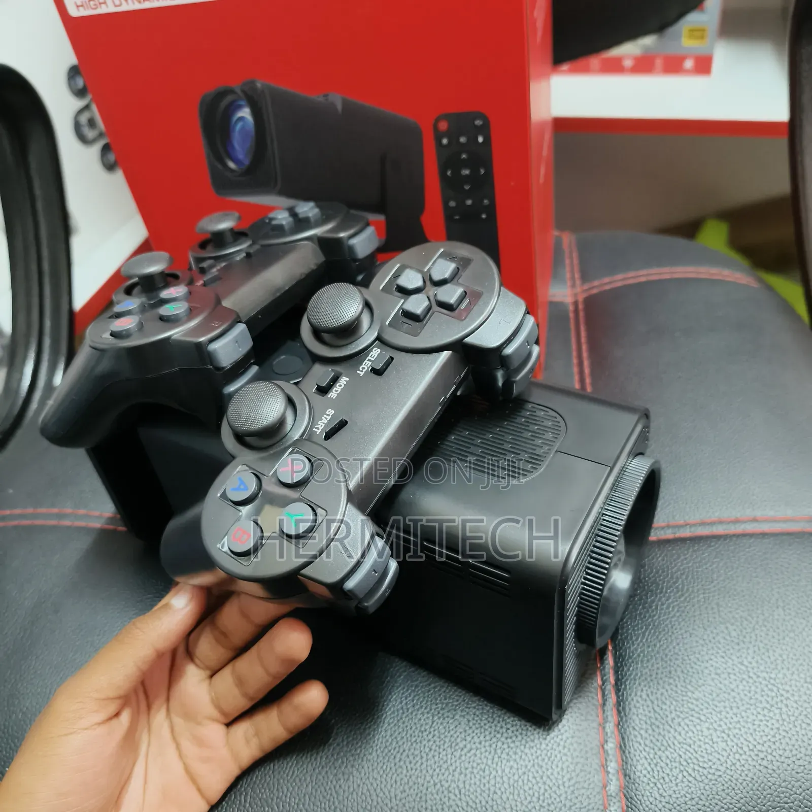 Gaming Projector With Usb Ports Hdmi and Sd Card and Gaming Pads