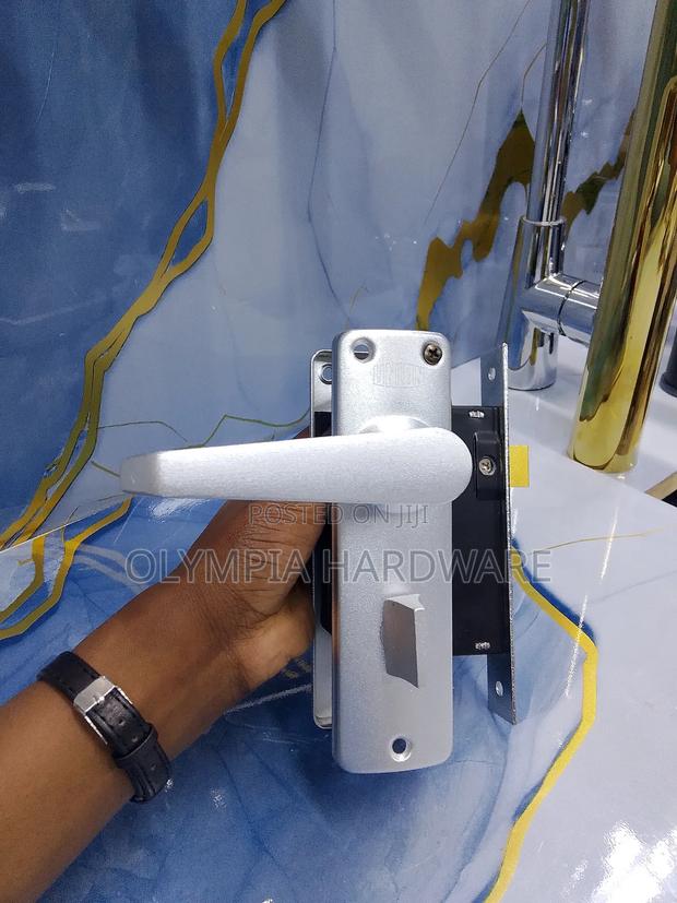 Union Bathroom Door Lock(Silver - main view