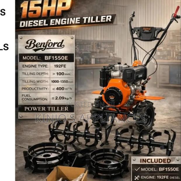 Benford 15hp Diesel Engine Tiller Bf1550e - main view