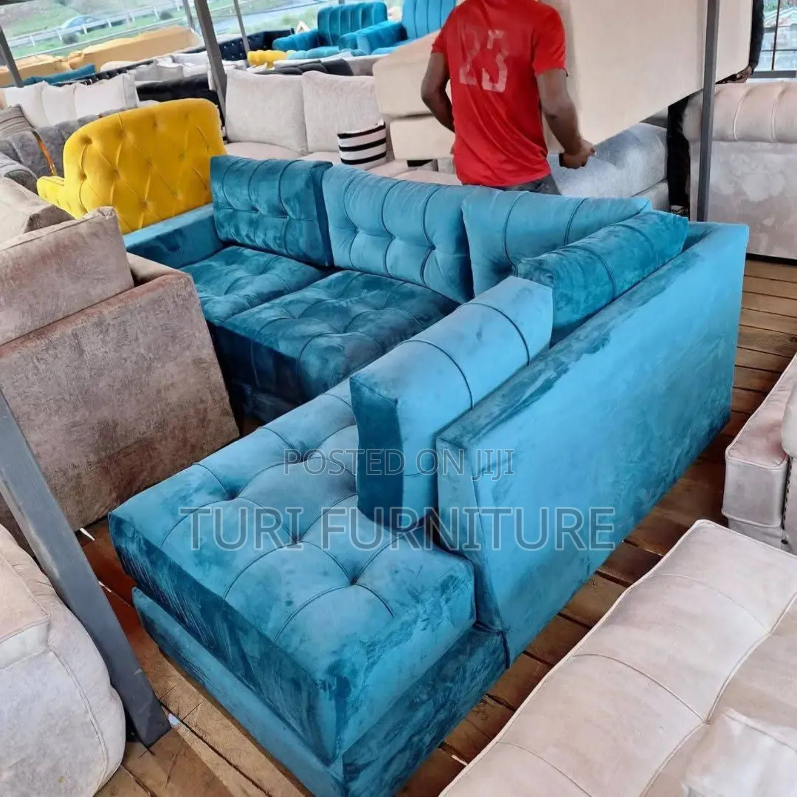 Lshape With Spring Cushions
