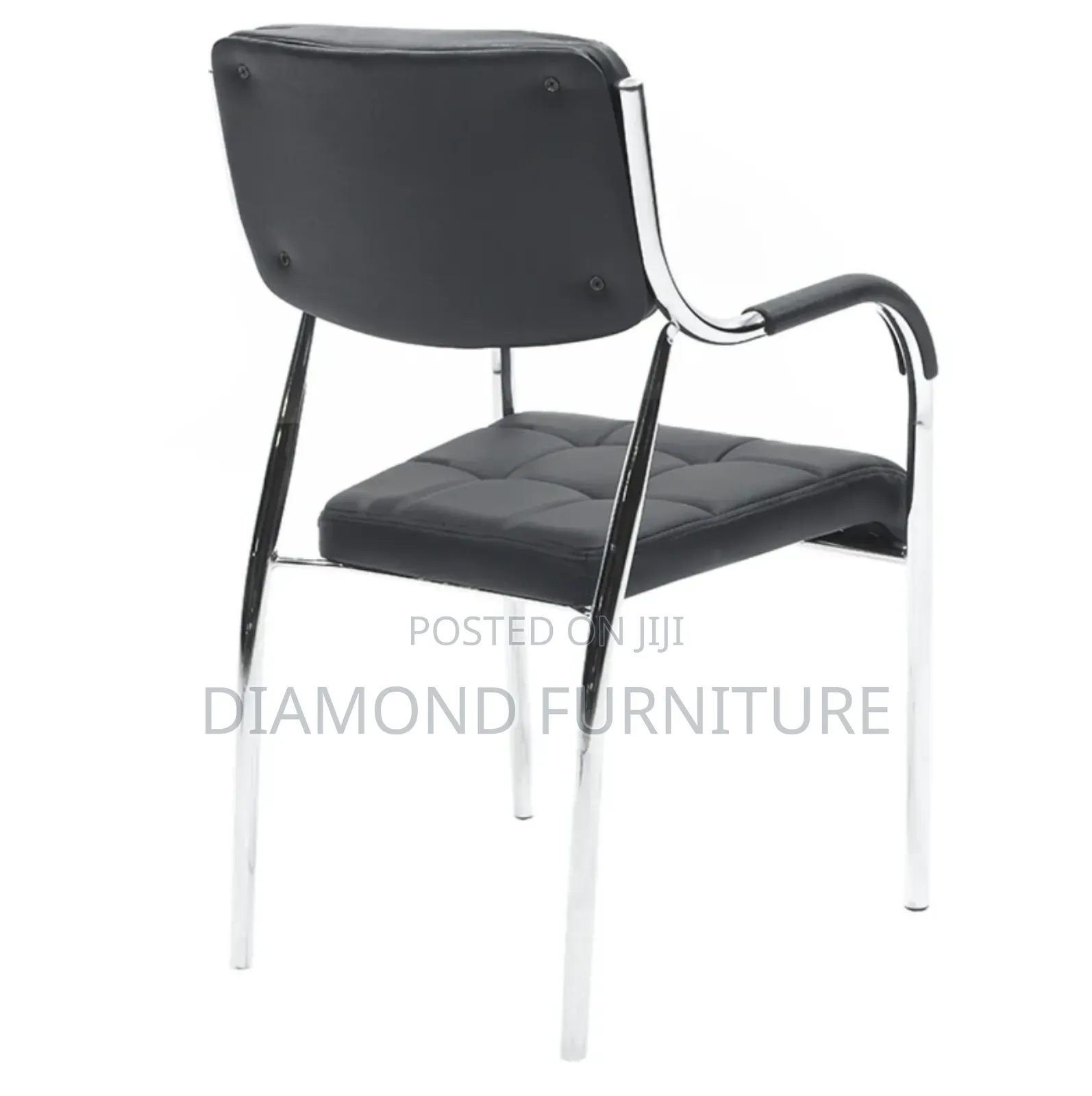 Modern Padded Office Visitor Chair With Armrests