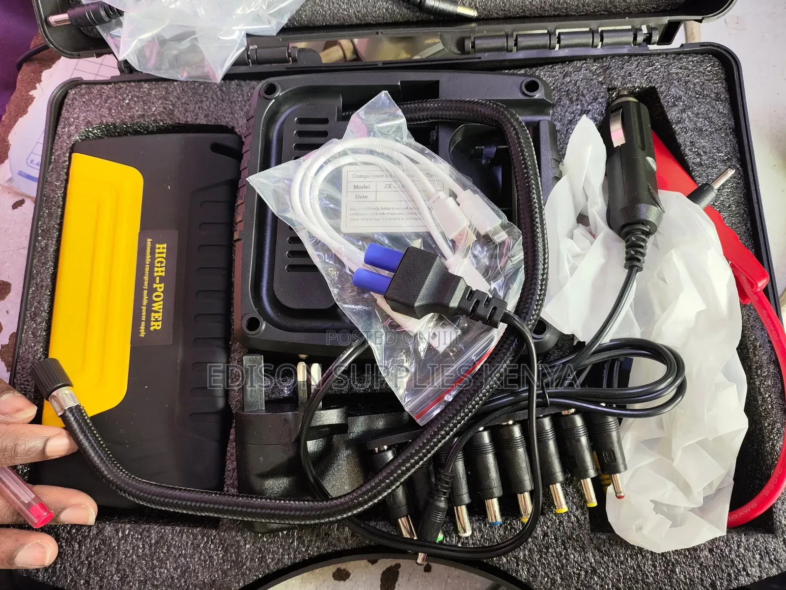 Car Jump Starter Portable Car Jump Starter Kit With Tyre Inflator