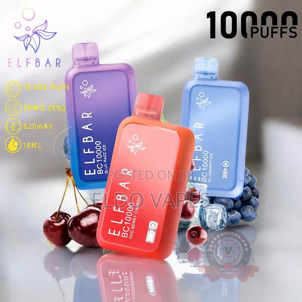 Elfbar Bc 10000 Puffs Rechargeable Vape in 11 Flavors