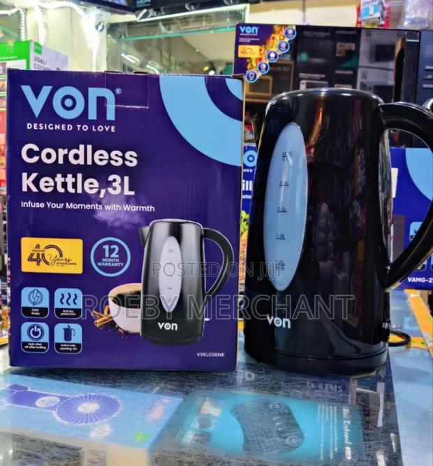 Von 3litres Cordless Kettle/Electric Kettle - main view